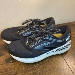 Brooks Ariel GTS 23 Womens 10 B Black Gray Stability Running Shoes Walking‎